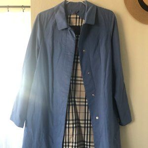 Burberry Trench Coat Blue sz 6 regular NEW w/Tags